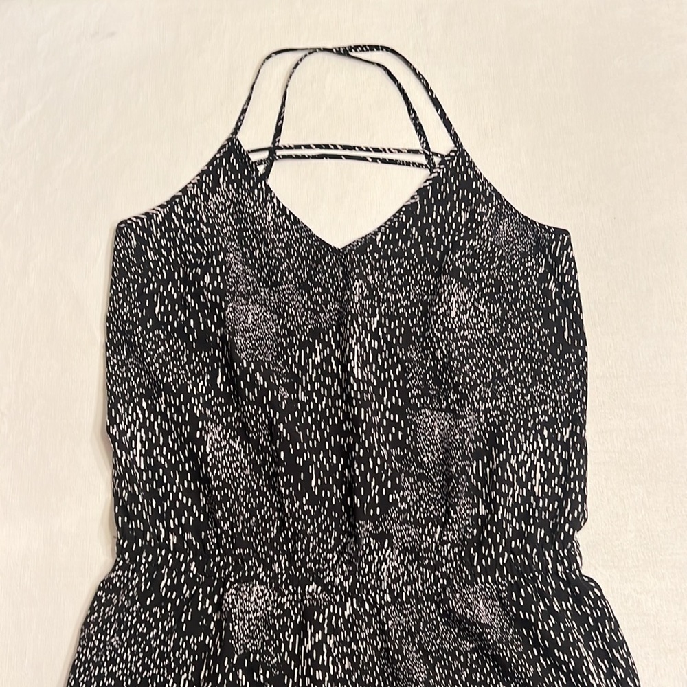 Fabletics Joel Black/White Pattern Romper - image 3